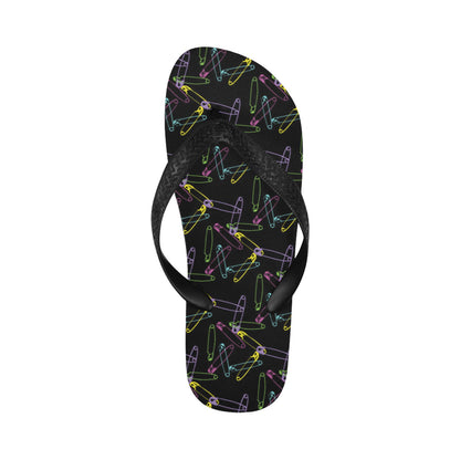 Safety Pin Print Design LKS304 Flip Flops