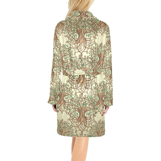 Celtic Tree of life Women's Fleece Robe