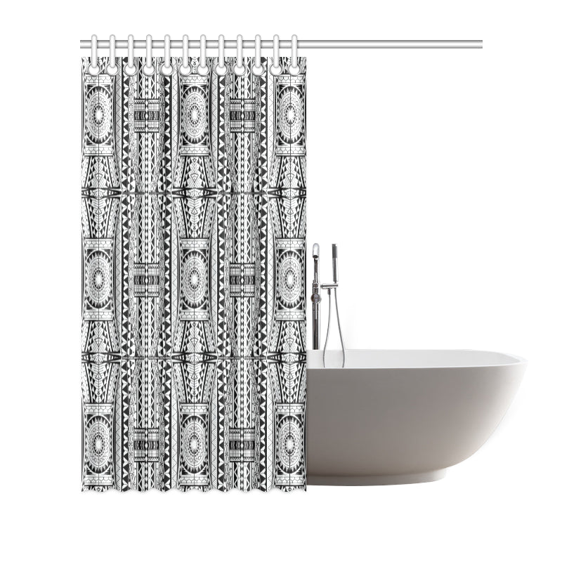 Polynesian Tattoo Design Shower Curtain