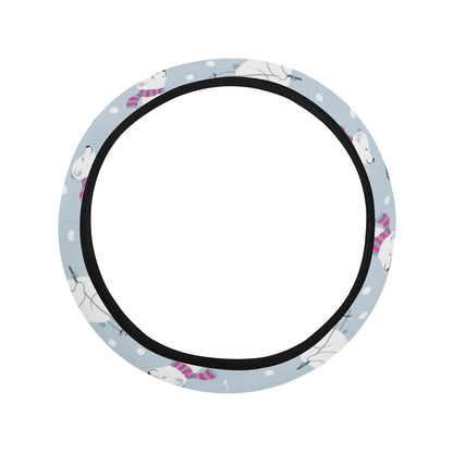 Ski Print Design LKS307 Steering Wheel Cover with Elastic Edge