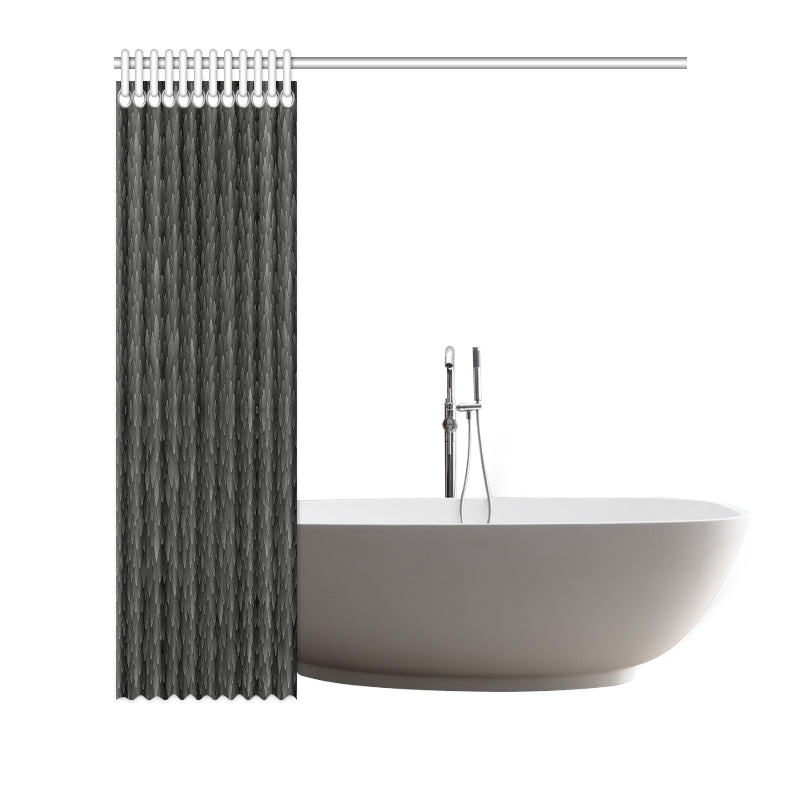 Snake Skin Black Print Shower Curtain