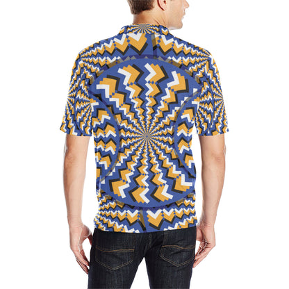 Optical illusion Pattern Print Design A01 Men Polo Shirt