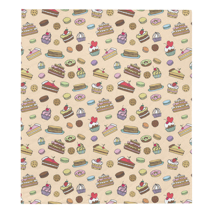 Cake Pattern Print Design 03 Premium Quilt