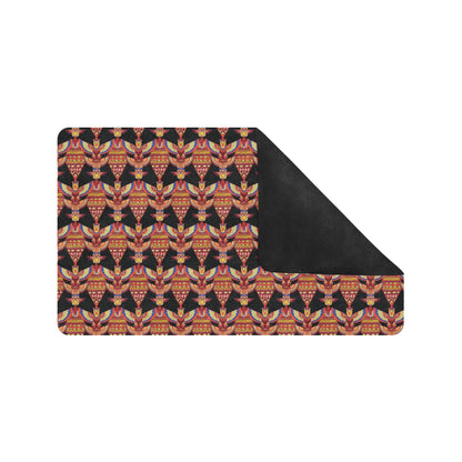 Totem Pole Print Rubber Doormat