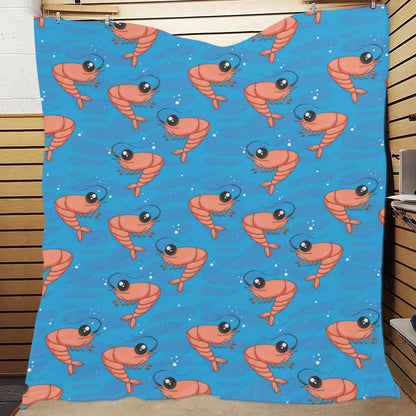 Prawn Cute Pattern Print Design 03 Premium Quilt