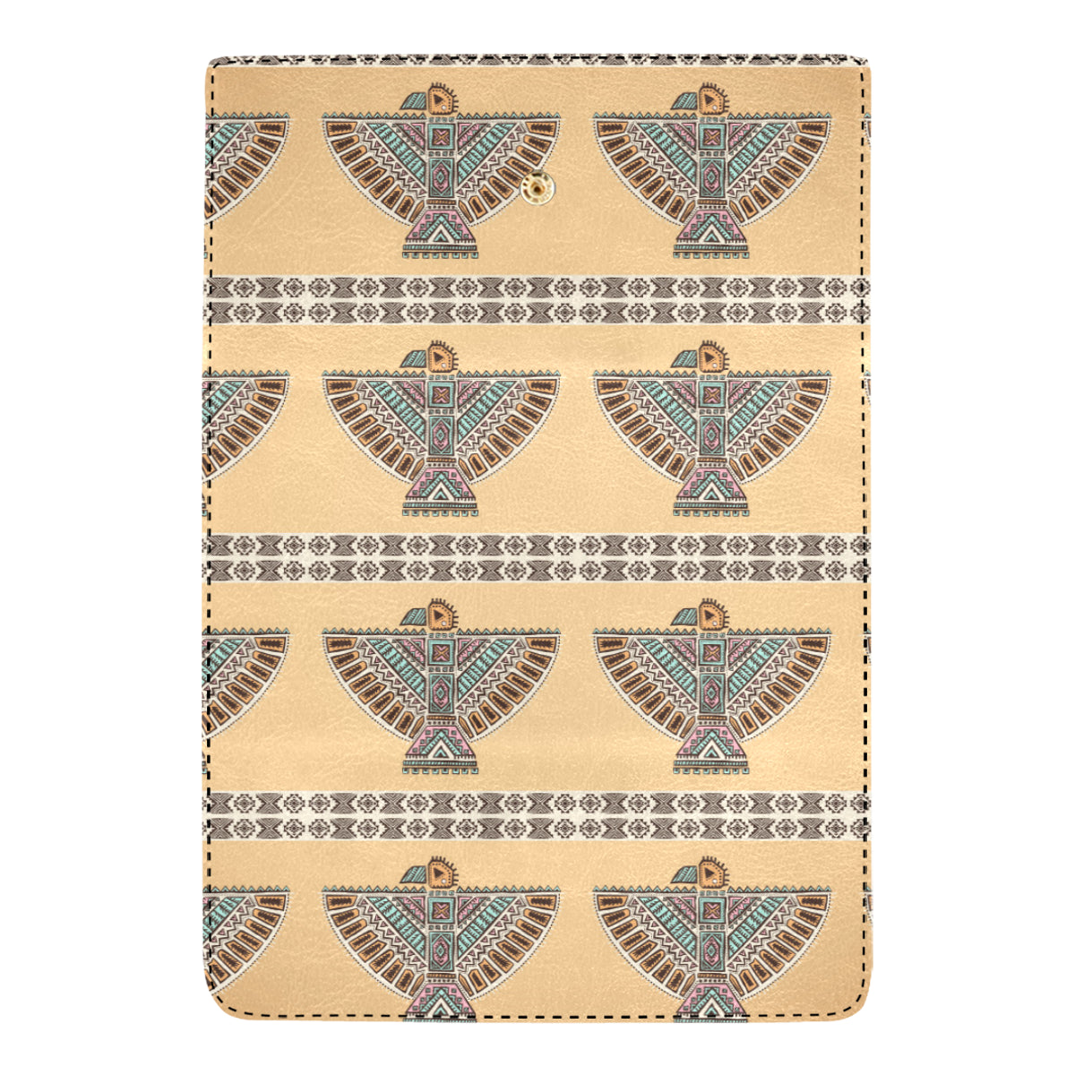 Native American Eagle Pattern Women's Trifold Wallet