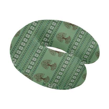 Celtic Pattern Print Design 09 U-Shaped Travel Neck Pillow