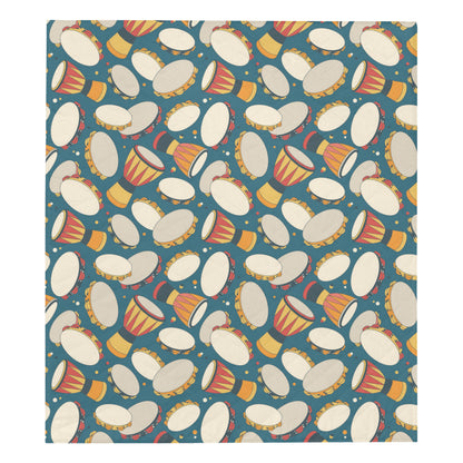 Tambourine Pattern Print Design 01 Premium Quilt