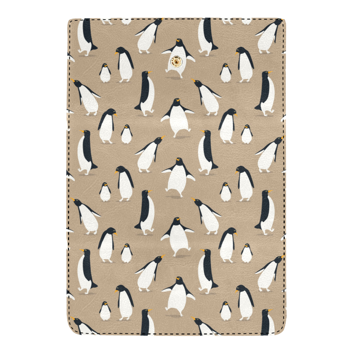 Penguin Pattern Print Design A01 Women's Trifold Wallet