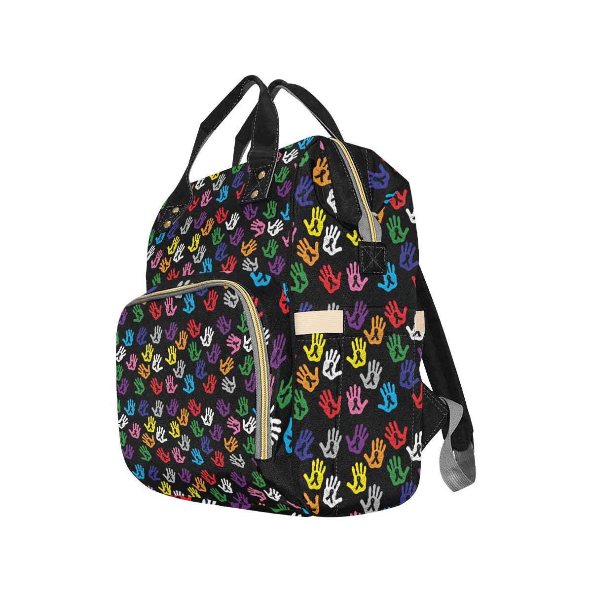 Cancer Awareness Pattern Print Design 04 Diaper Bag Backpack