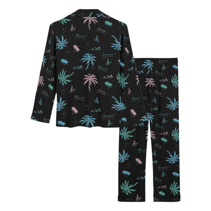 Aloha Hawaii Pattern Print Design 03 Women's Long Pajama Set