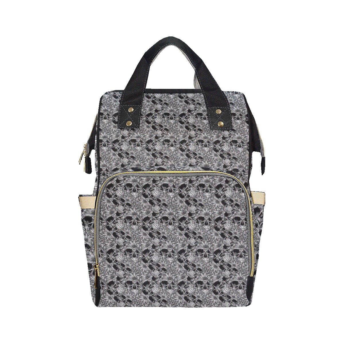 Skull Tattoo Design Print Diaper Bag Backpack