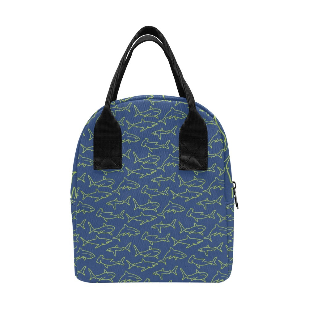 Shark Print Design LKS301 Insulated Lunch Bag
