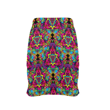 Trippy Print Design LKS303 17" Golf & Pickleball Skort with Pockets