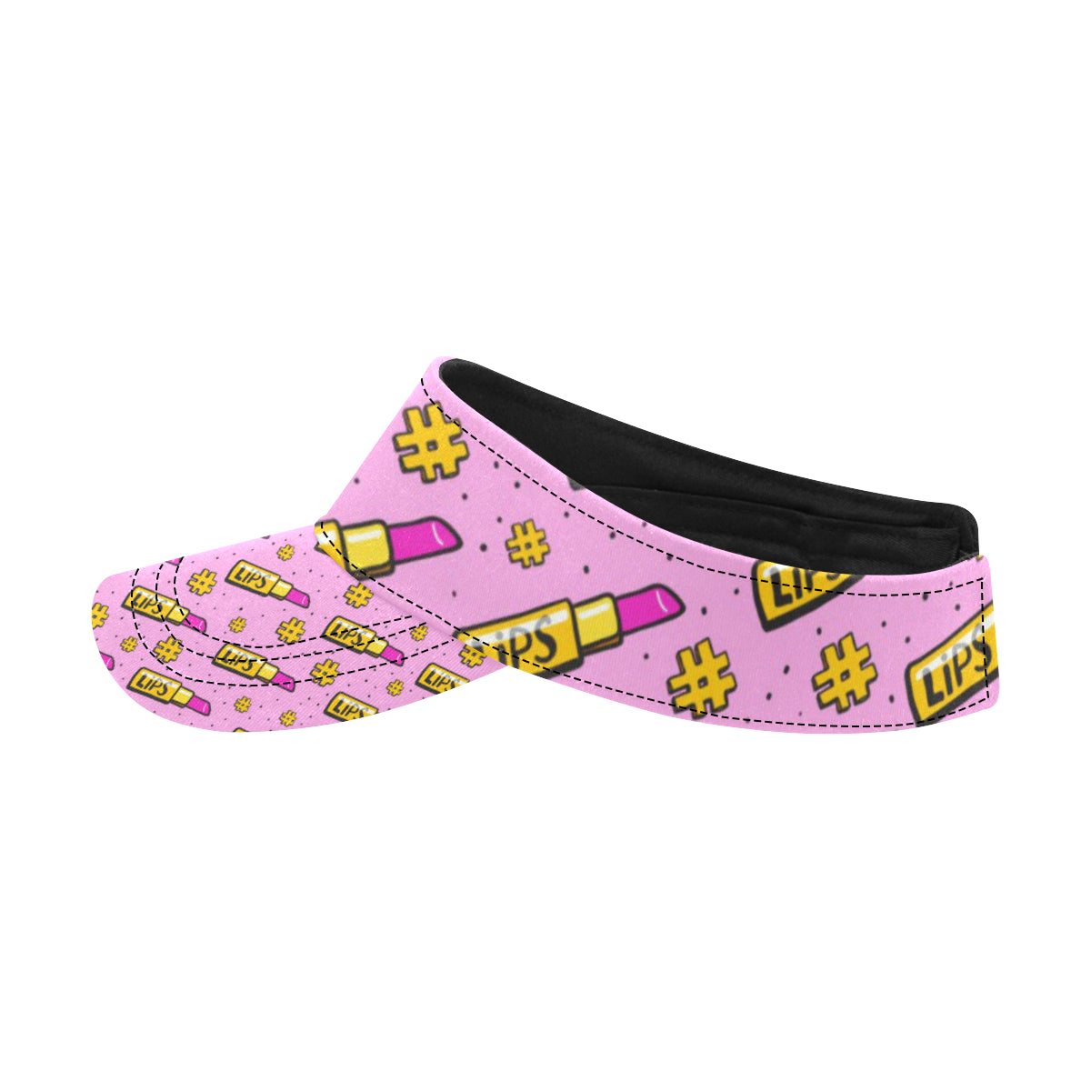 Lipstick Pattern Print Design LT03 Unisex Sun Visor