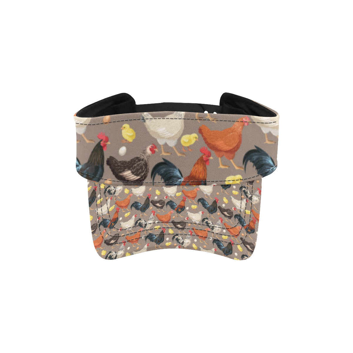 Chicken Evolution Pattern Unisex Sun Visor