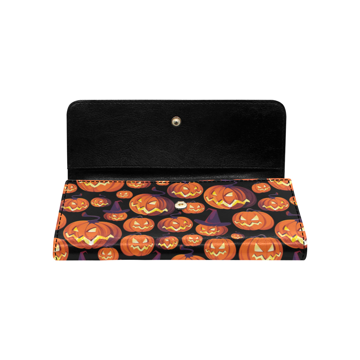 Halloween Pattern Print Design 04 Women's Trifold Wallet