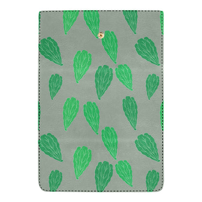 Lettuce Pattern Print Design 02 Women's Trifold Wallet