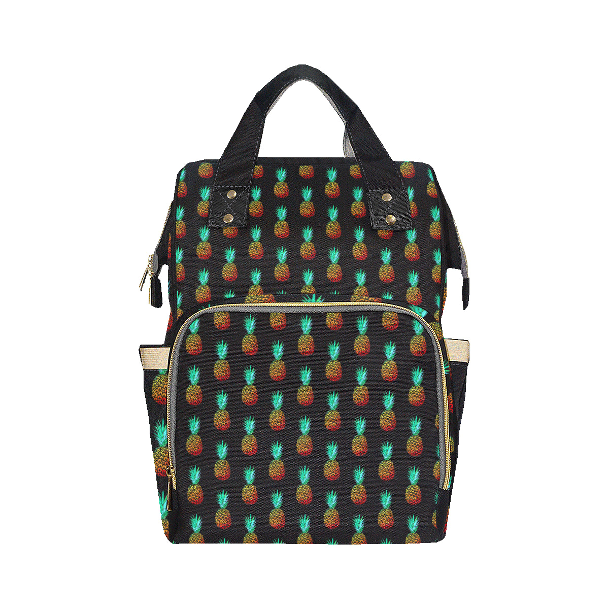 Pineapple Pattern Print Design A05 Diaper Bag Backpack