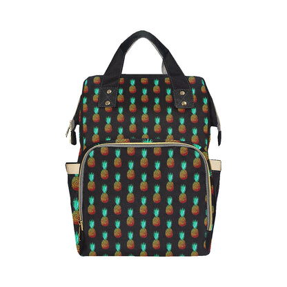 Pineapple Pattern Print Design A05 Diaper Bag Backpack