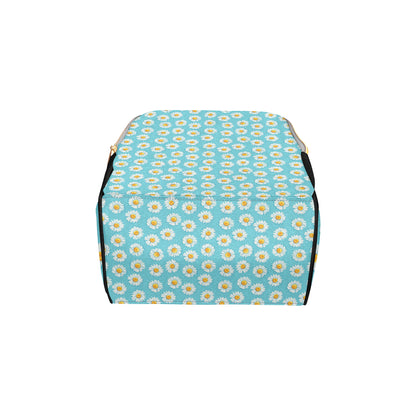 Daisy Pattern Print Design DS03 Diaper Bag Backpack