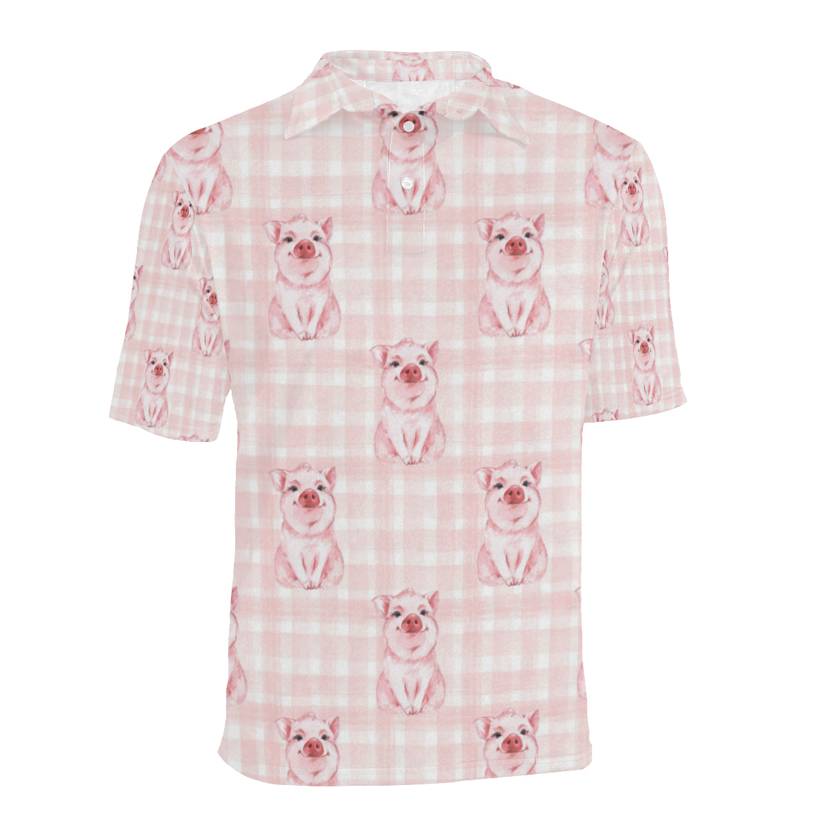 Pig Baby Pattern Print Design 01 Men Polo Shirt