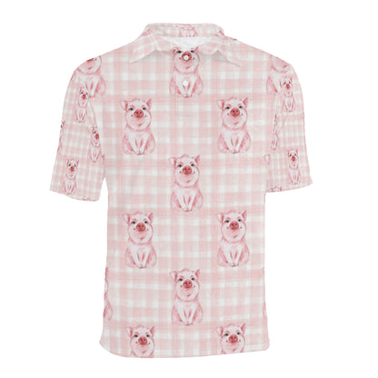 Pig Baby Pattern Print Design 01 Men Polo Shirt