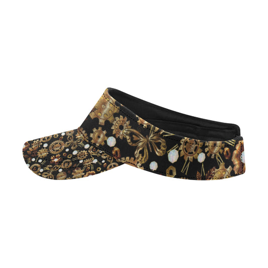 Steampunk Butterfly Design Themed Print Unisex Sun Visor