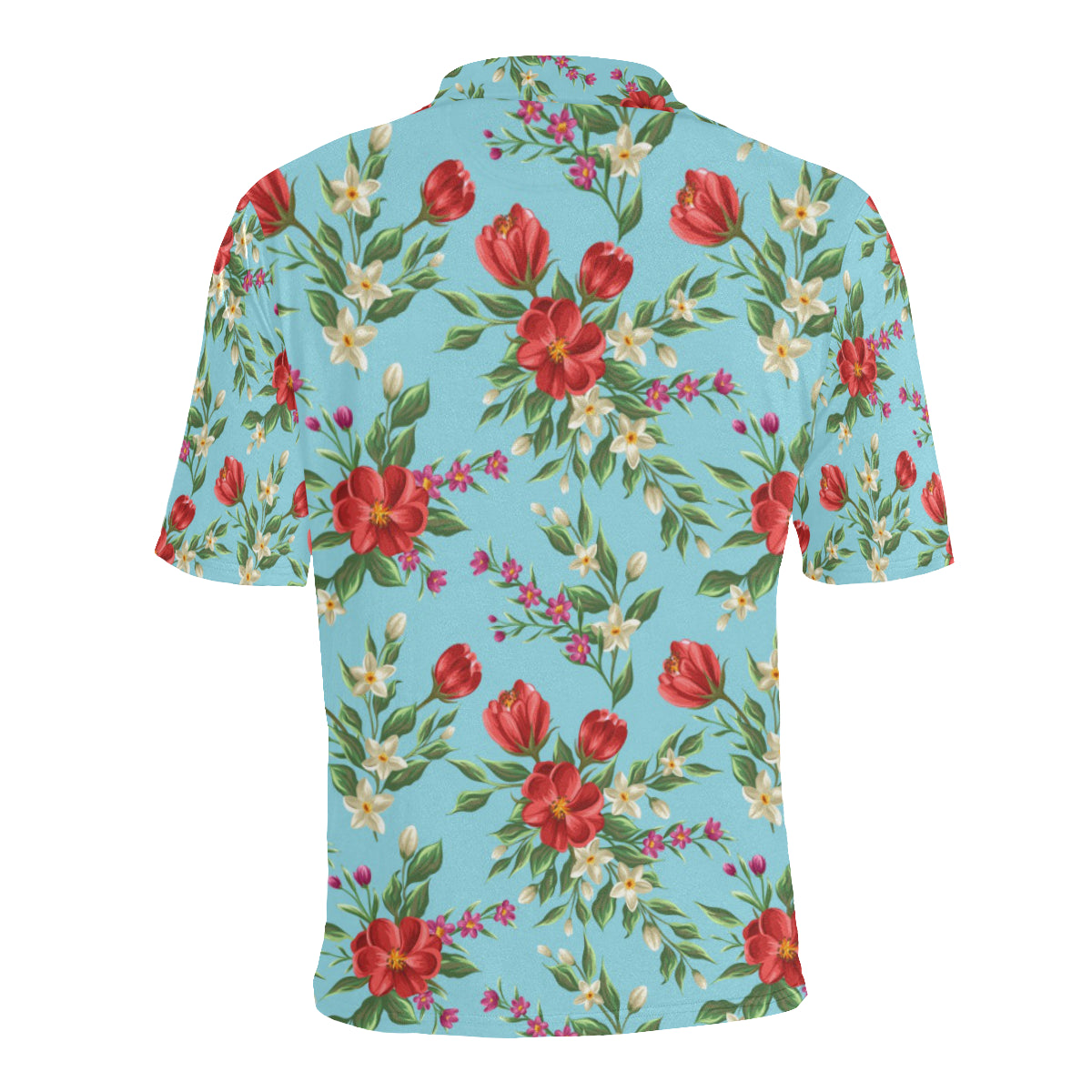 Summer Floral Pattern Print Design SF011 Men Polo Shirt