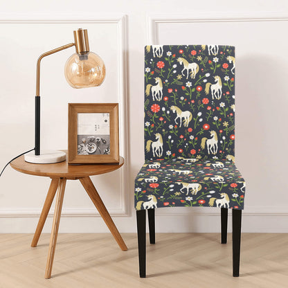 Unicorn Print Design LKS301 Dining Chair Slipcover