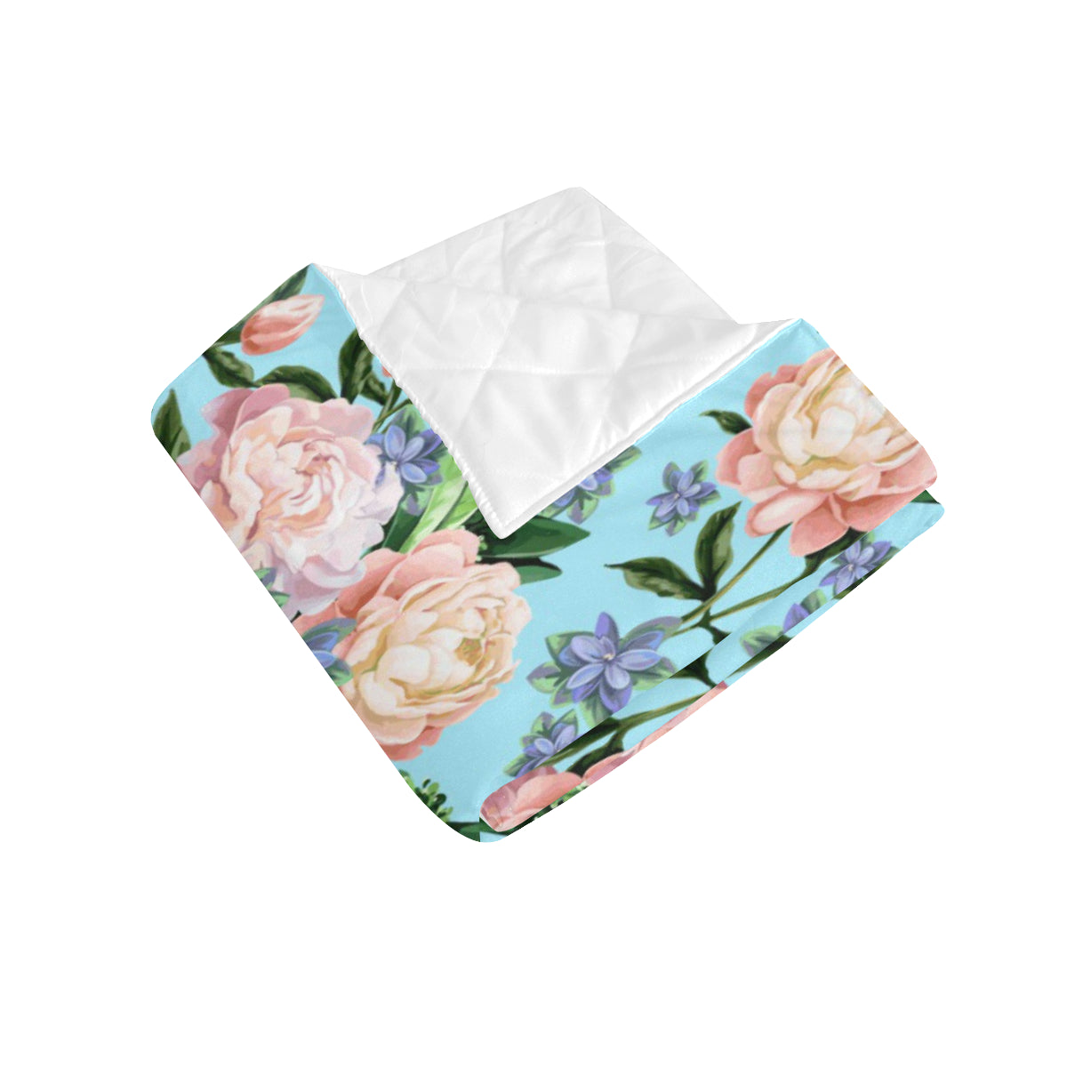 Peony Pattern Print Design PE02 Premium Quilt