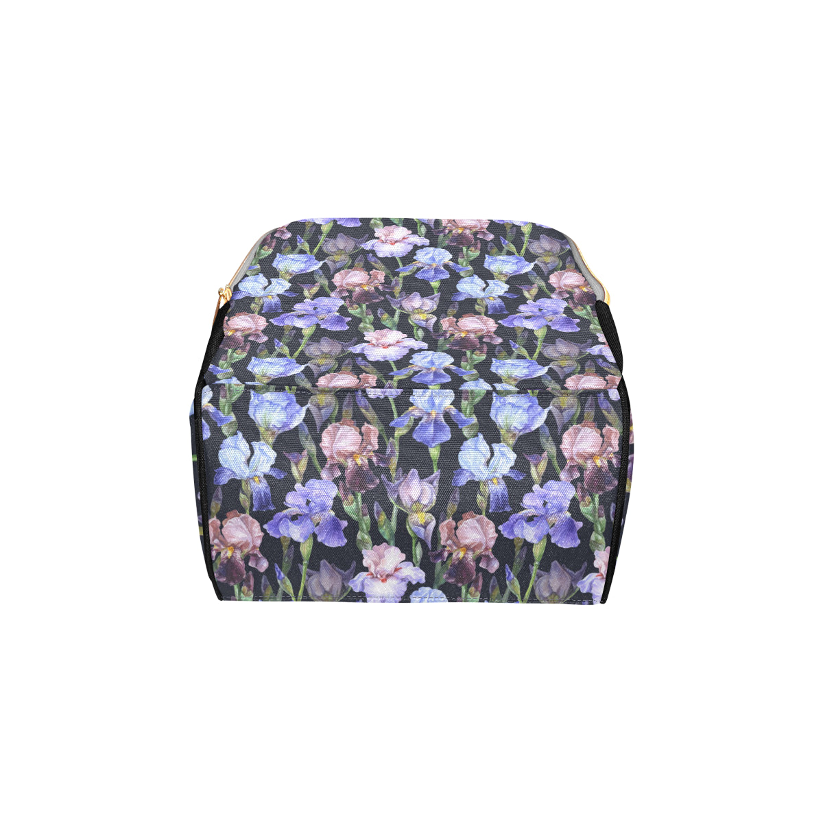 Iris Pattern Print Design IR04 Diaper Bag Backpack