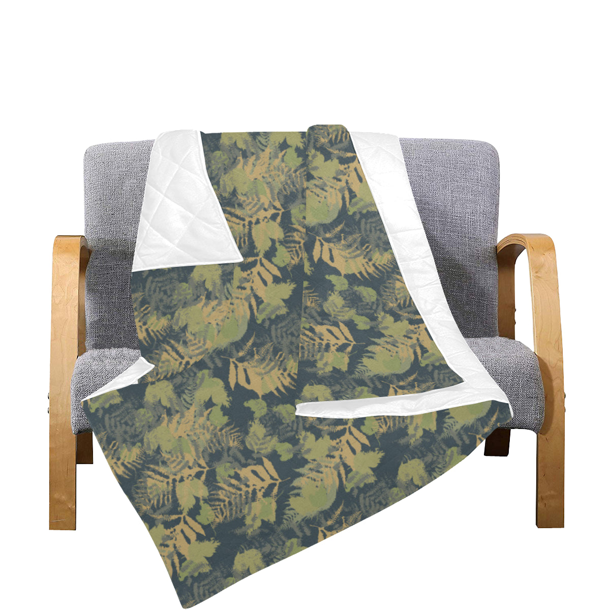Camouflage Tropical Pattern Print Design 04 Premium Quilt