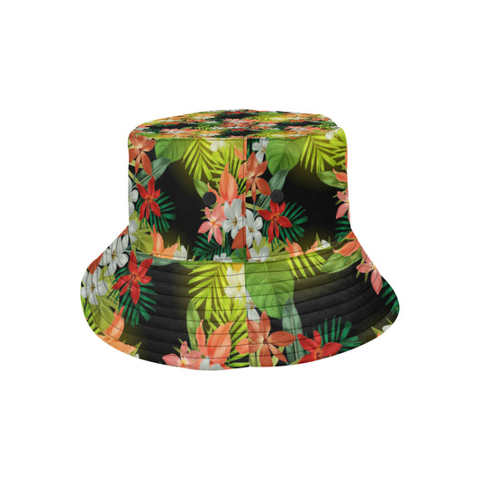 Amaryllis Pattern Print Design AL07 Unisex Bucket Hat