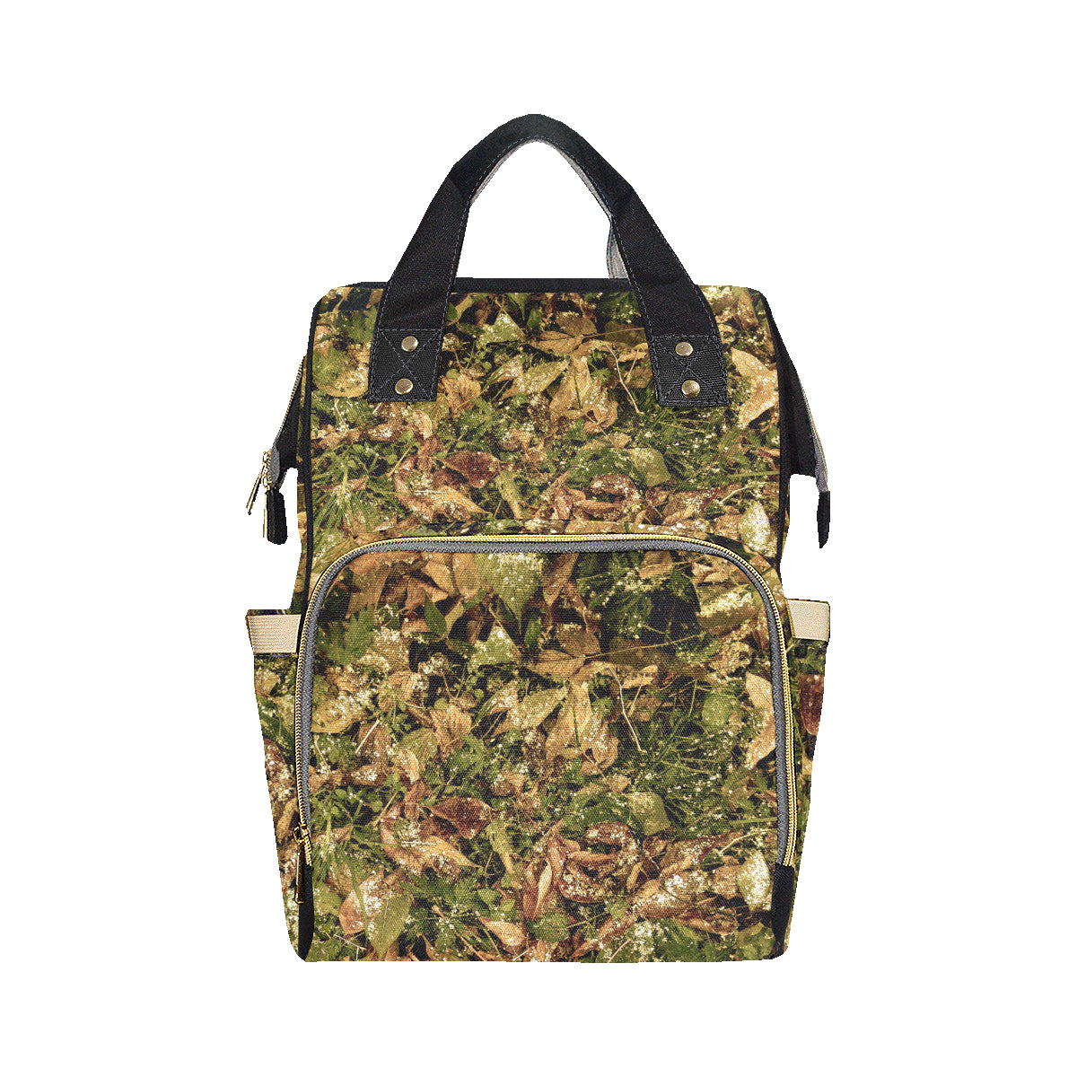 Camo Realistic Tree Forest Texture Print Diaper Bag Backpack