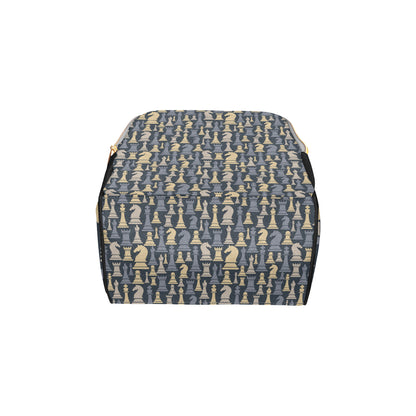Chess Pattern Print Design 04 Diaper Bag Backpack
