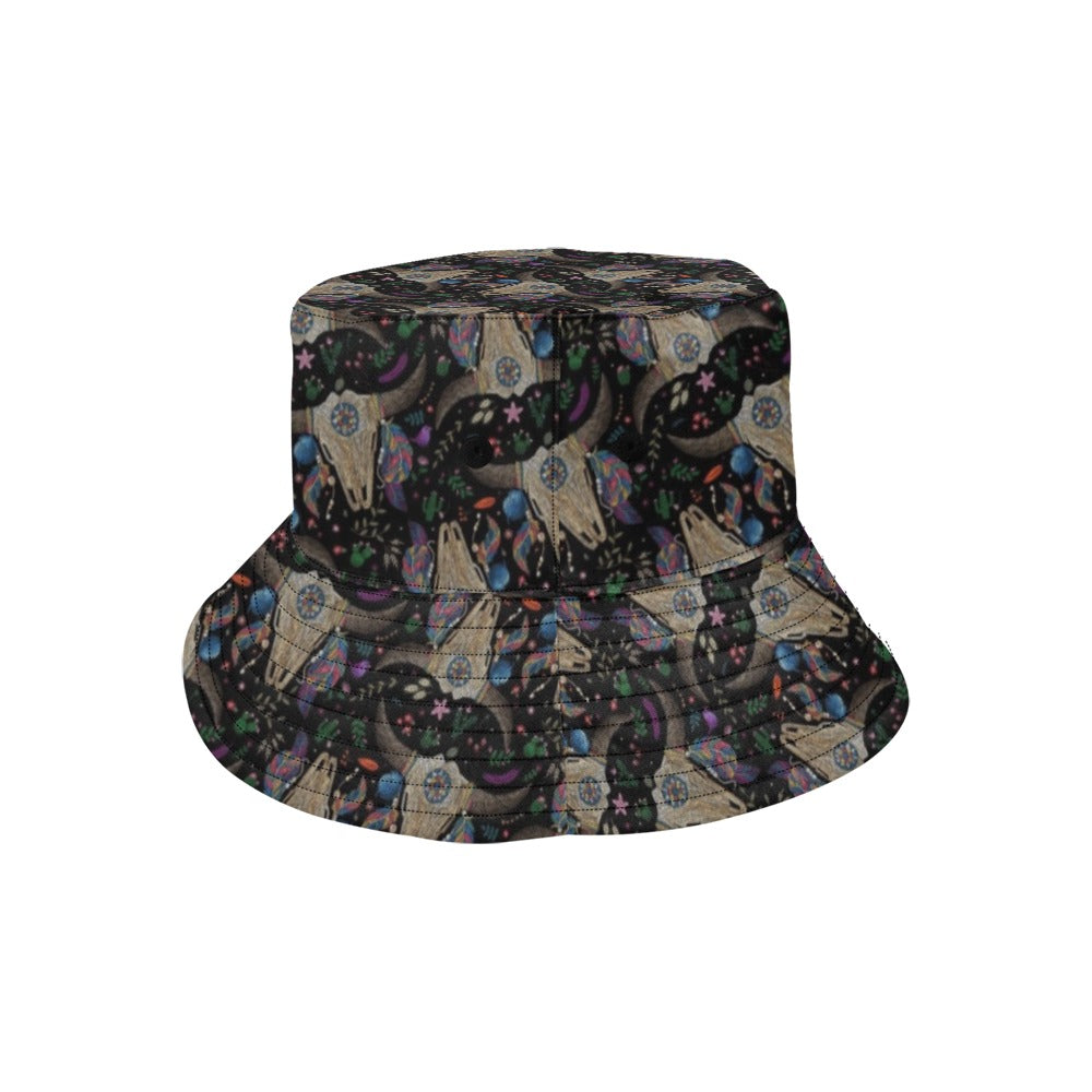 Buffalo Head Print Design LKS401 Unisex Bucket Hat