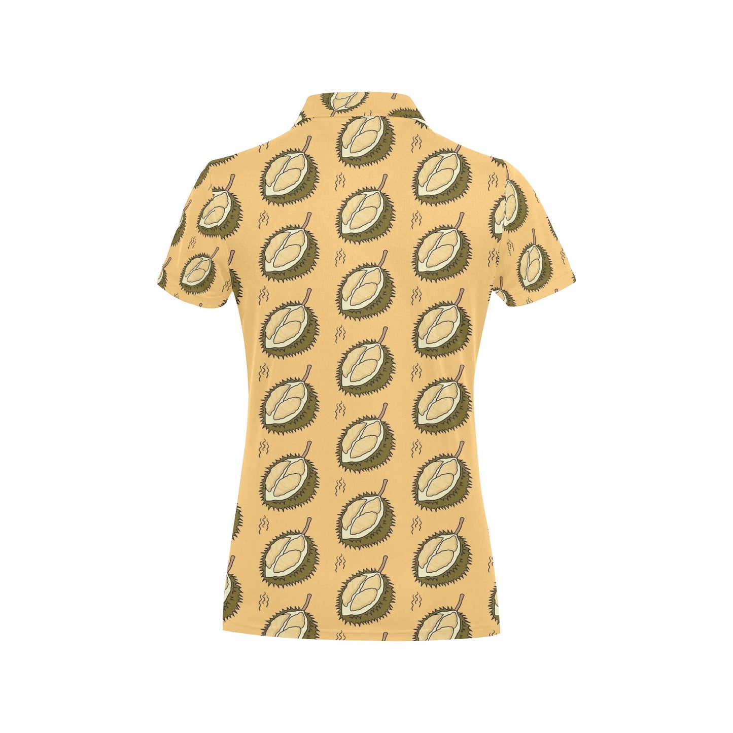 Durian Pattern Print Design DR02 Women's Polo Shirt