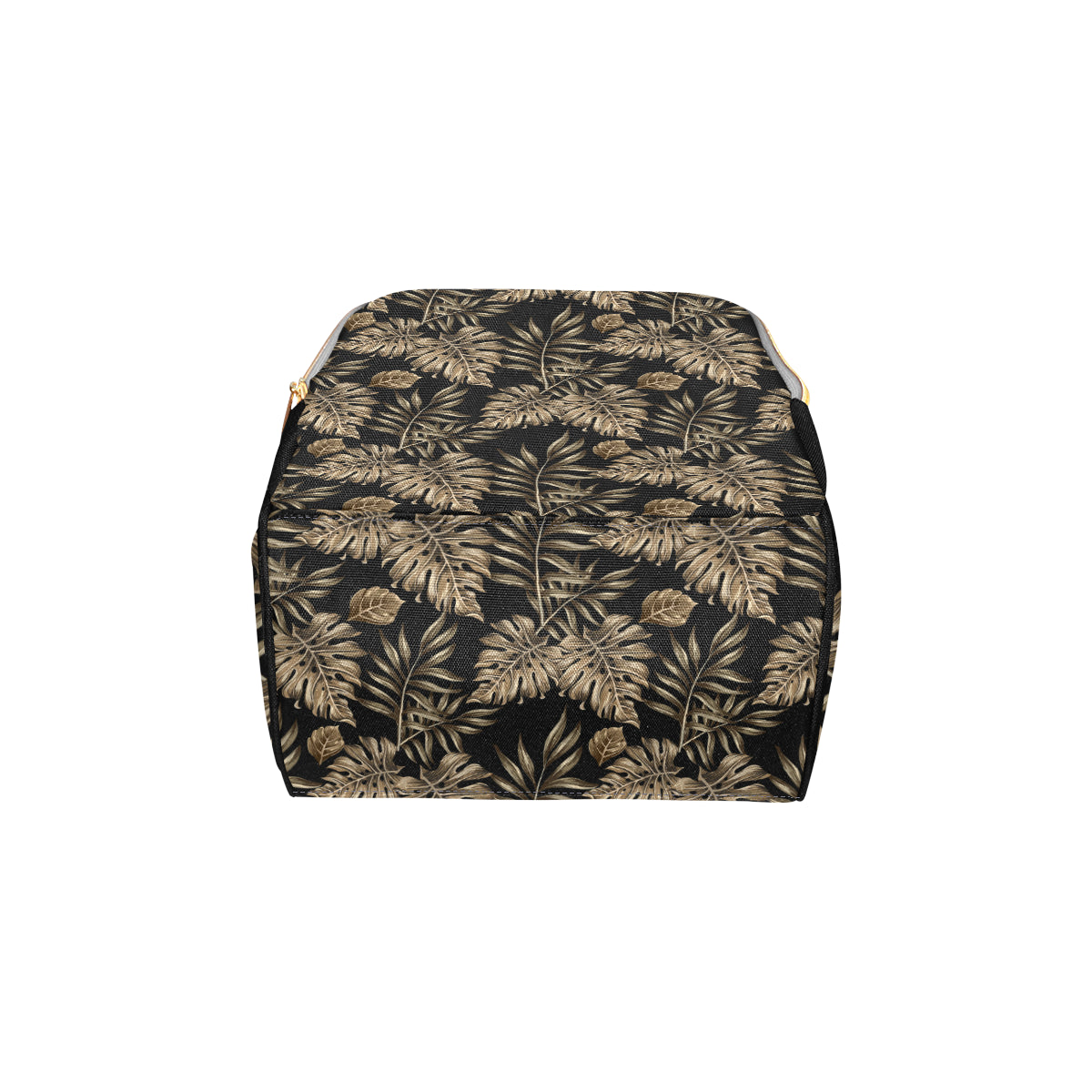 Brown Tropical Palm Leaves Diaper Bag Backpack