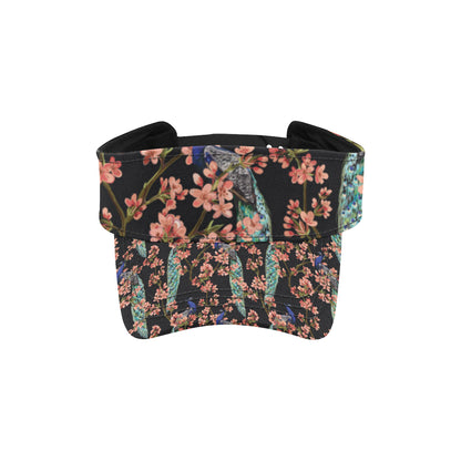 Peacock Pattern Print Design A01 Unisex Sun Visor