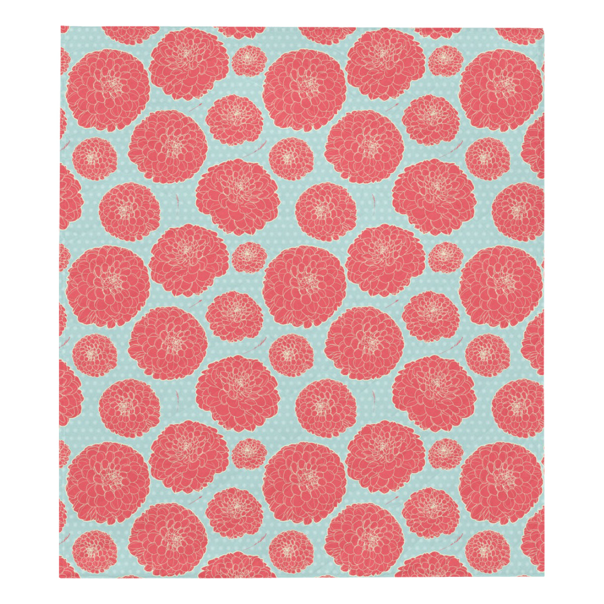 Marigold Pattern Print Design MR03 Premium Quilt