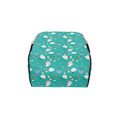 Narwhal Pattern Print Design 04 Diaper Bag Backpack