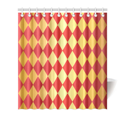 Harlequin Pattern Print Design 03 Shower Curtain