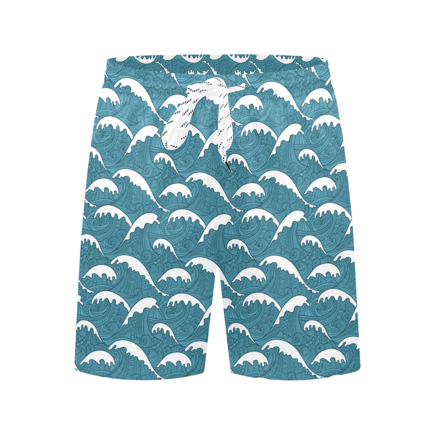 Surf Wave Tribal Design Men's Swim Trunks Beach Shorts