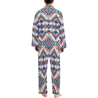 Tribal Aztec native american Men's Long Pajama Set
