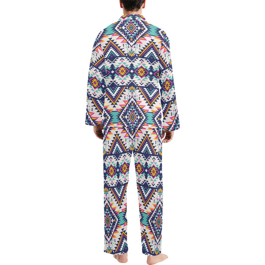 Tribal Aztec native american Men's Long Pajama Set