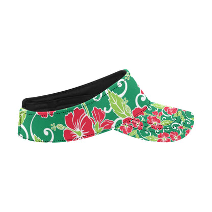 Red Hibiscus Pattern Print Design HB019 Unisex Sun Visor