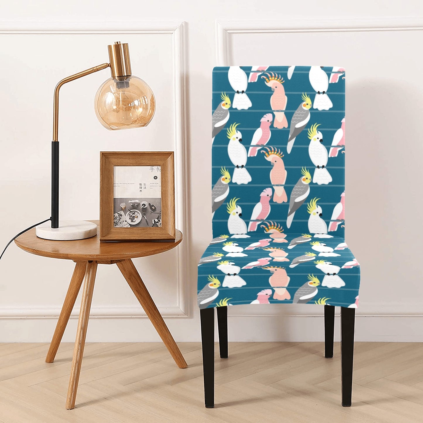Cockatoo Print Design LKS401 Dining Chair Slipcover