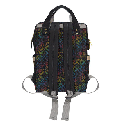 Chakra Colorful Symbol Pattern Diaper Bag Backpack