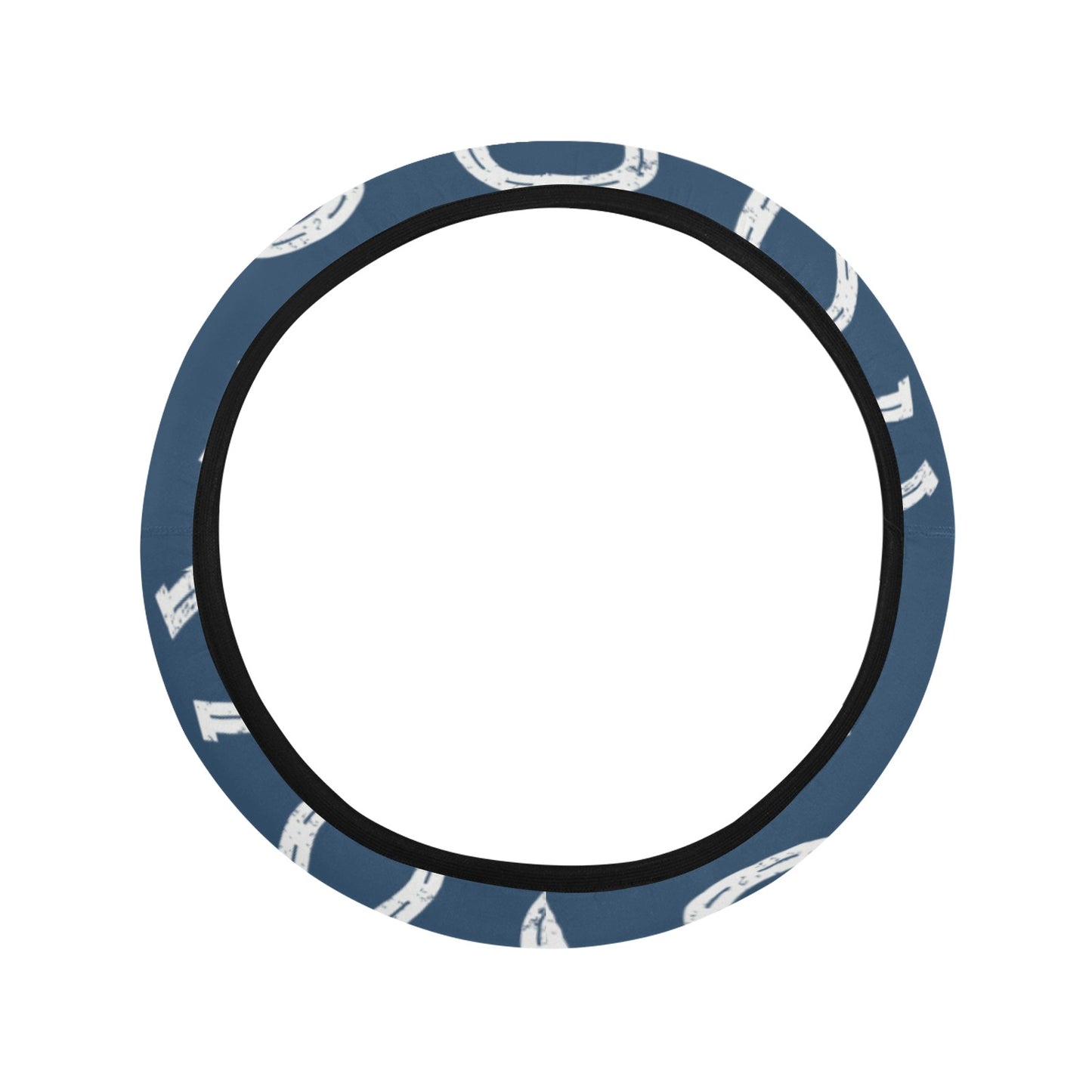 Horseshoe Print Design LKS301 Steering Wheel Cover with Elastic Edge